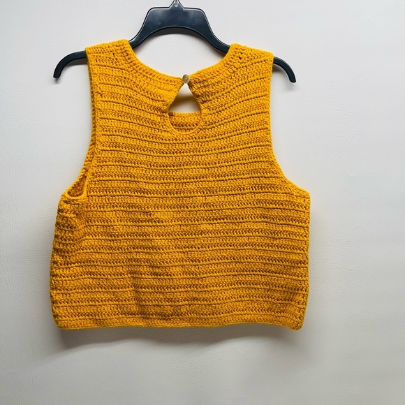 Anthropologie MOTH cropped knit tank size M - Picture 3 of 6